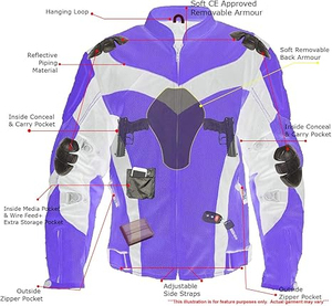 Ropa deportiva de tela Cordura de alta resistencia para hombre, chaqueta acolchada de espuma con armadura de protección contra impactos de tamaño personalizado para equipo de carreras de motos - Product Image 4