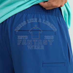 กางเกงขาสั้นชายหาดสีพื้น FANTASY WEAR OEM รุ่นใหม่ แห้งเร็ว สำหรับฤดูร้อน ได้รับการรับรองมาตรฐาน CE - Product Image 4