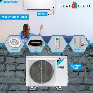 Climatiseur mini-split sans conduit Daiki-Style 24000 BTU 18 SEER2 série Entra, pompe à chaleur R32 Inverter, vente en gros - Product Image 4