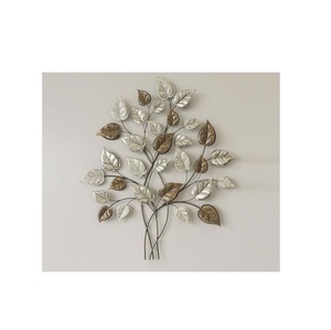 Tentures murales élégantes en métal Décoration murale en aluminium Feuille Style Art mural pour la maison Hôtel Salon Fantaisie de l'Inde - Product Image 4