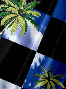 Camisa de Golf de Hombre en Terciopelo de Poliéster/Algodón, Nueva Camiseta de Manga Corta con Decoración de Botones en la Solapa, Corte Regular, Estilo Casual, Color Sólido - Product Image 5