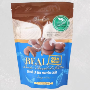 Botón de Chocolate oscuro real Premium OEM HALAL 75% cacao 500G 1KG 5KG 10KG dulces de panadería a granel al por mayor Cacao Talk - Product Image 1