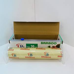 Rollo Jumbo de Película de Envoltura Adhesiva de PVC para Alimentos, Envoltura de Plástico, Película Transparente de 2025 Mic, Más Vendido de Fábrica de 10/12 - Product Image 4