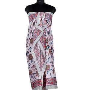 Sarong léger en coton imprimé, écharpe multi-motifs, châle d'été pour la plage, les voyages, les centres de villégiature, le yoga, le port quotidien, fournisseur en gros d'écharpes - Product Image 5