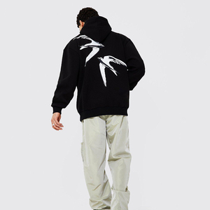 Ensemble de sweat à capuche zippé vintage délavé au soleil avec broderies en strass et logo personnalisé du fabricant - Product Image 6