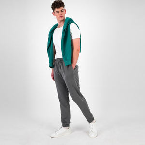 Pantalon cargo vintage taille haute personnalisé pour hommes, pantalon de jogging en molleton de coton délavé à l'acide, coupe ample, streetwear décontracté pour l'automne - Product Image 2