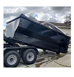 Benne semi-remorque en acier robuste de 40 yards cubes avec une charge utile maximale de 30 tonnes pour les déchets de chantier - Product Image 1