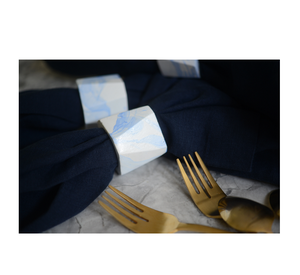 Marble Napkin <b>Rings</b> Set Round Shape Pink Stone Tissue Holder Matte Luxury Look for Wedding Table <b>Cheap</b> Price - Product Image 4