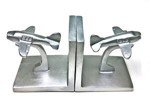 ชุดที่กั้นหนังสือแผ่นอลูมิเนียมสีเงินรูปช้างพร้อมที่กั้นหนังสือคุณภาพดีสำหรับใช้ในบ้านและสำนักงาน - Product Image 4