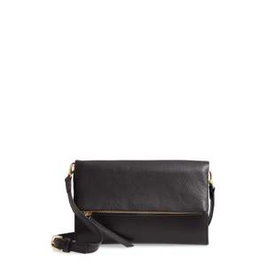 Borsa a tracolla antifurto in pelle nera Nordstrom Eleanor - Product Image 1