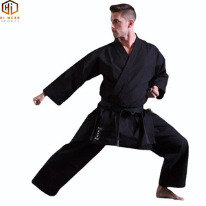 Uniformes légers de karaté noir pour arts martiaux uniformes de karaté noir de haute qualité pour femmes - Product Image 5