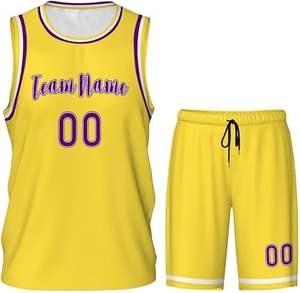 Uniforme de baloncesto ligero de alta calidad para adultos Estilo único Color sólido Conjunto de talla grande Transpirable Más ropa de baloncesto - Product Image 2