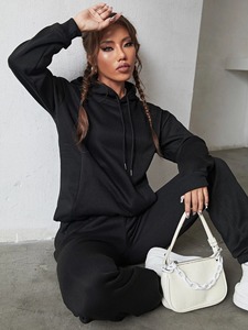 Chándal de entrenamiento de algodón para mujer, Sudadera con capucha, diseño de logotipo personalizado, estilo informal, Tops de invierno, pantalones cortos, chándales de temporada de verano, vestido - Product Image 6