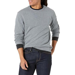 Sudadera de Invierno de Lujo para Hombre, Cuello Redondo, Hombros Caídos, con Estampado Digital Bordado, Felpa Lisa Teñida - Product Image 2