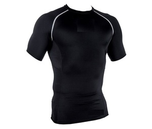 Alta calidad personalizada sublimación completa impresa Rashguard Spandex compresión hombres Bjj Gi Jiu Jitsu personalizado manga corta Rashguard - Product Image 3