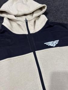 Survêtements zippés en molleton de coton/survêtement zippé Fitness slimfit personnalisé/jogging en molleton d'échauffement - Product Image 5