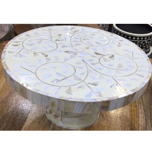 Support à gâteau décoratif à la demande avec incrustation de nacre pour servir des gâteaux, disponible à prix d'usine en provenance d'Inde - Product Image 2