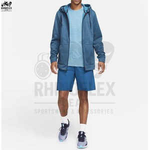 Sweats à capuche d'entraînement à fermeture éclair complète de poids lourd imprimé sur toute la taille basiques personnalisées sweats à capuche d'entraînement à fermeture éclair unisexe en coton mélangé - Product Image 4