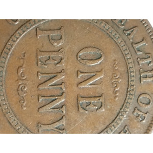 Moneda Australiana de un centavo de 1915, variante rara con error de tipografía en cajas misteriosas - Product Image 3