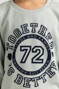 Sweatshirts pour enfants imprimés sur le thème des vacances pour garçons Pulls d'hiver en coton flocon de neige et renne - Product Image 5