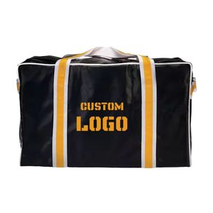 Matte Vinyl Customized Large Capacity Ice Hockey Duffel Bag Weekender <b>Style</b> Carry-on Equipment PVC Coated for Players - Product Image 2