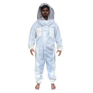 Toptan sıcak satış özel Premium tasarım profesyonel arı bekçileri için yeni varış dokunmamış kapşonlu arıcılık takım elbise