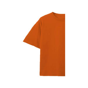 Camiseta Larga de Manga Media con Cuello Redondo para Mujer, Talla Grande, 100% Algodón Orgánico, Transpirable, Ecológica, Color Naranja - Product Image 6