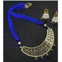 Collier plaqué or bijoux de mariée indiens Multi finitions en laiton collier femmes beauté accessoires meilleur prix