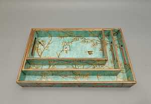 TAQI CRAFT Plateau de service multifonction en bois écologique Passe au lave-vaisselle pour cuisine salle de bain salon - Product Image 4