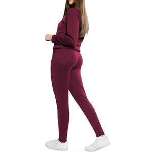 Conjunto Deportivo de 2 Piezas para Mujer, Ropa Casual de Primera Calidad 2025, Color Sólido, Corte Ajustado, Algodón Cómodo y Transpirable - Product Image 5