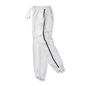 Pantalones deportivos informales personalizados para hombre al por mayor, pantalones de chándal con diseño y patrón de rayas laterales, Pantalones rectos con rayas curvas para hombre - Product Image 3
