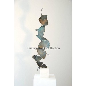 Modern Advantageous Design <b>Gold</b> Plated Aluminum Casted Large Hammered Texture Unique Sculptures for Hotel Lobby <b>Console</b> <b>Tables</b> - Product Image 5