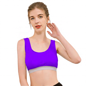 Sujetador Deportivo de Yoga para Mujer ROLEIN, Diseño Simple con Soporte Alto, Tirantes Halter, Cuello en U, Decoración de Encaje, Transpirable, Material Ecológico de Spandex/Nylon - Product Image 4