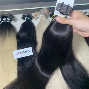 Automne 2025 vente chaude de haute qualité Super Double dessiné droit Blonde bande normale dans les Extensions de cheveux vietnamien - Product Image 1