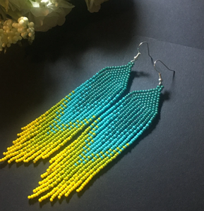 High QualityFringe Tassel <b>Earrings</b> - Gold - Long - Product Image 1