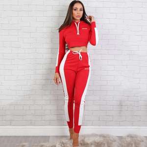 Vente en gros de pantalons de survêtement à capuche ensembles de jogging pantalons cargo survêtements unisexes ensemble de 2 pièces Amir survêtement pour femmes service OEM - Product Image 2