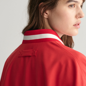 Chaqueta bomber corta roja y blanca para mujer, chaquetas universitarias, logotipo personalizado, chaqueta universitaria Lisa Letterman para hombre 2025 - Product Image 4