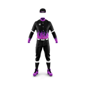 Conjunto de Camiseta y Pantalón de Béisbol Personalizado Profesional, Transpirable, Talla Grande, Tela Suave, 100% Poliéster, Uniforme de Béisbol de Alta Calidad - Product Image 2