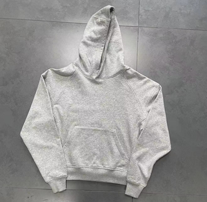 Personalizado bordado impresión Logo peso pesado francés Terry algodón al por mayor en blanco pantalones de chándal y Sudadera con capucha conjunto Jogger hombre conjunto chándal - Product Image 5