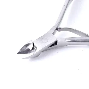 Herramientas de manicura de alta calidad, pinza para cutículas de uñas plateadas, cortador de cutículas profesional de acero inoxidable - Product Image 4