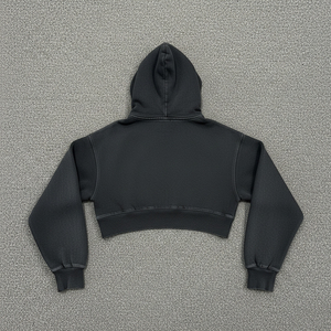 Sudadera con Capucha Extra Grande Personalizada, Lavada al Ácido, para Otoño e Invierno, para Mujer, 100% Algodón, Felpa, Ecológica, con Logotipo Impreso Personalizado - Product Image 6