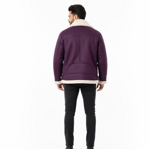 Chaqueta de lona de cuero para hombre, abrigo cálido de invierno, diseño de logotipo personalizado de fábrica OEM, ropa de abrigo elegante, proveedor mayorista - Product Image 2