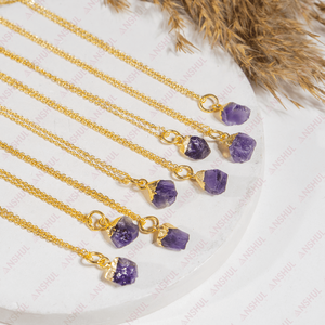จี้หินอเมทิสต์สีม่วงธรรมชาติสำหรับการบำบัดรักษา - Product Image 2