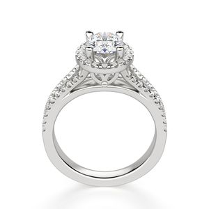 แหวนเพชรมอยส์ซอไนต์สำหรับเป็นของขวัญวันเกิดและครบรอบแต่งงานแบบก้านแยกแหวนเจ้าสาว - Product Image 5