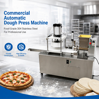 Machine automatique de formage de bases de pizza, machine commerciale entièrement automatique pour la fabrication de pains plats, formage uniforme pour boulangerie