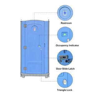 Baño Portátil de Diseño Moderno, Inodoro Móvil con Ducha Portátil para Eventos al Aire Libre - Product Image 4