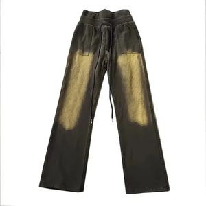 Chándal de hombre de estilo único con cremallera, efecto desgastado por el sol y lavado ácido, estampado personalizado de tendencia, de la mejor calidad - Product Image 4