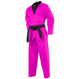 Uniforme de taekwondo blanc classique avec ceinture Design unisexe pour tous les âges Uniforme de taekwondo pour les arts martiaux - Product Image 1