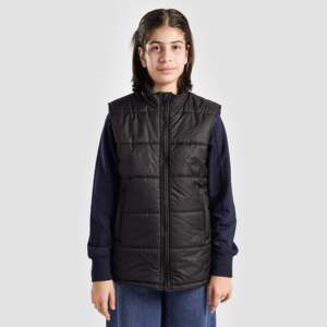 Active Windproof Puffer Jacket in Black for Outer Wear - Product Image 2