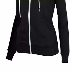 Service OEM, sweat à capuche zippé pour femme personnalisable - Séchage rapide et respirant, style décontracté d'hiver, plusieurs couleurs disponibles - Product Image 5